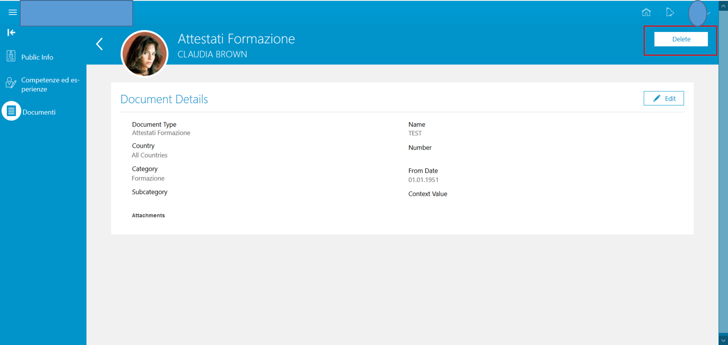 Hide the delete button in Person's document management — Cloud Customer ...