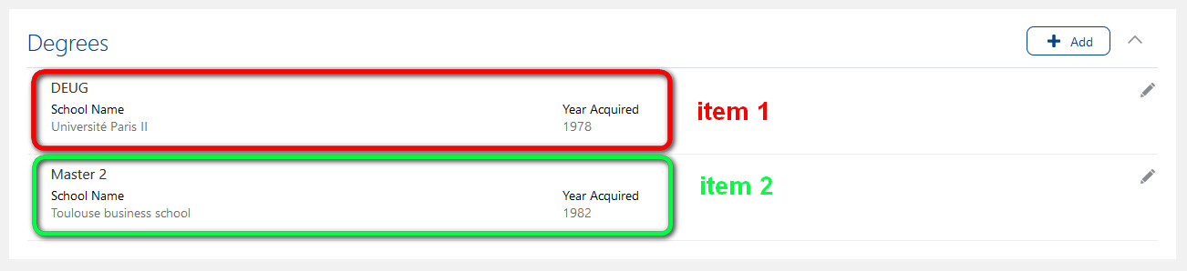 Talent profile: sort items inside a content section — Cloud Customer ...