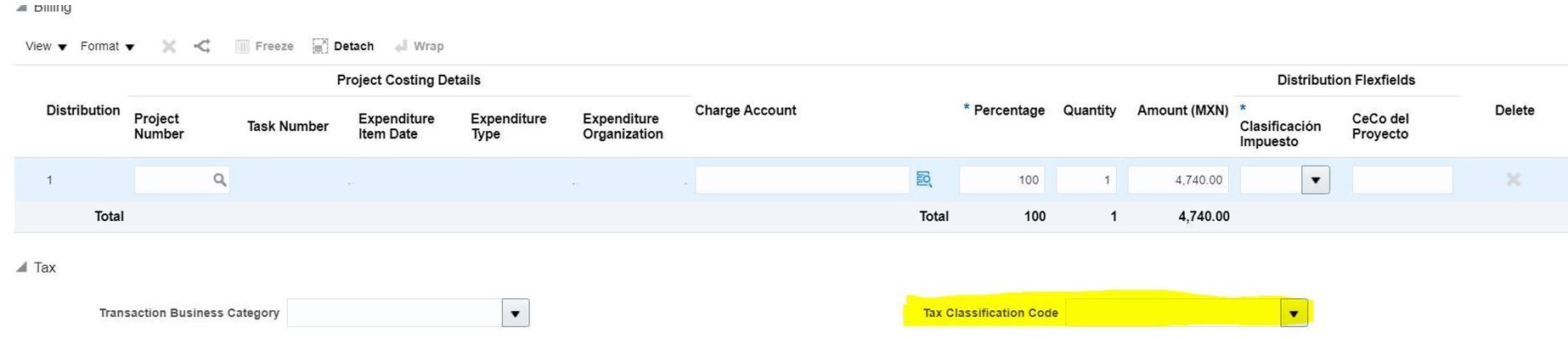 Tax Classification Code Conditionally Mandatory / Required — Cloud ...