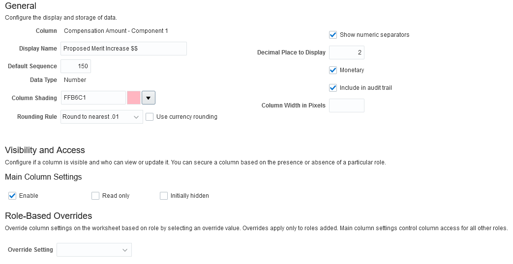 Cannot update merit amount in worksheet — Cloud Customer Connect
