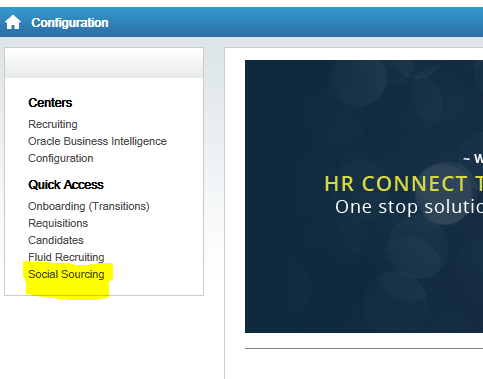 Can we have an embedded link on taleo home page — Cloud Customer Connect