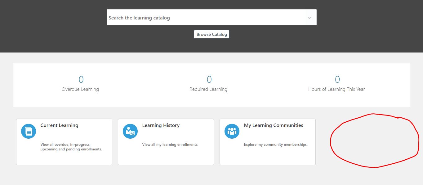 Adding tile to My Learning page for external site — Cloud Customer Connect