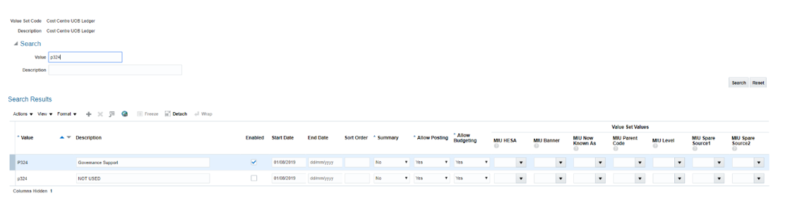 Cost Centre end dated but still showing in detailed balance inquiry ...