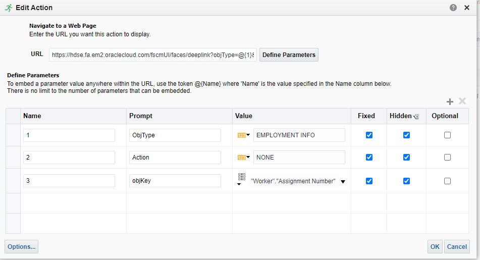 How to deep link for employment info page for specific assignment ...