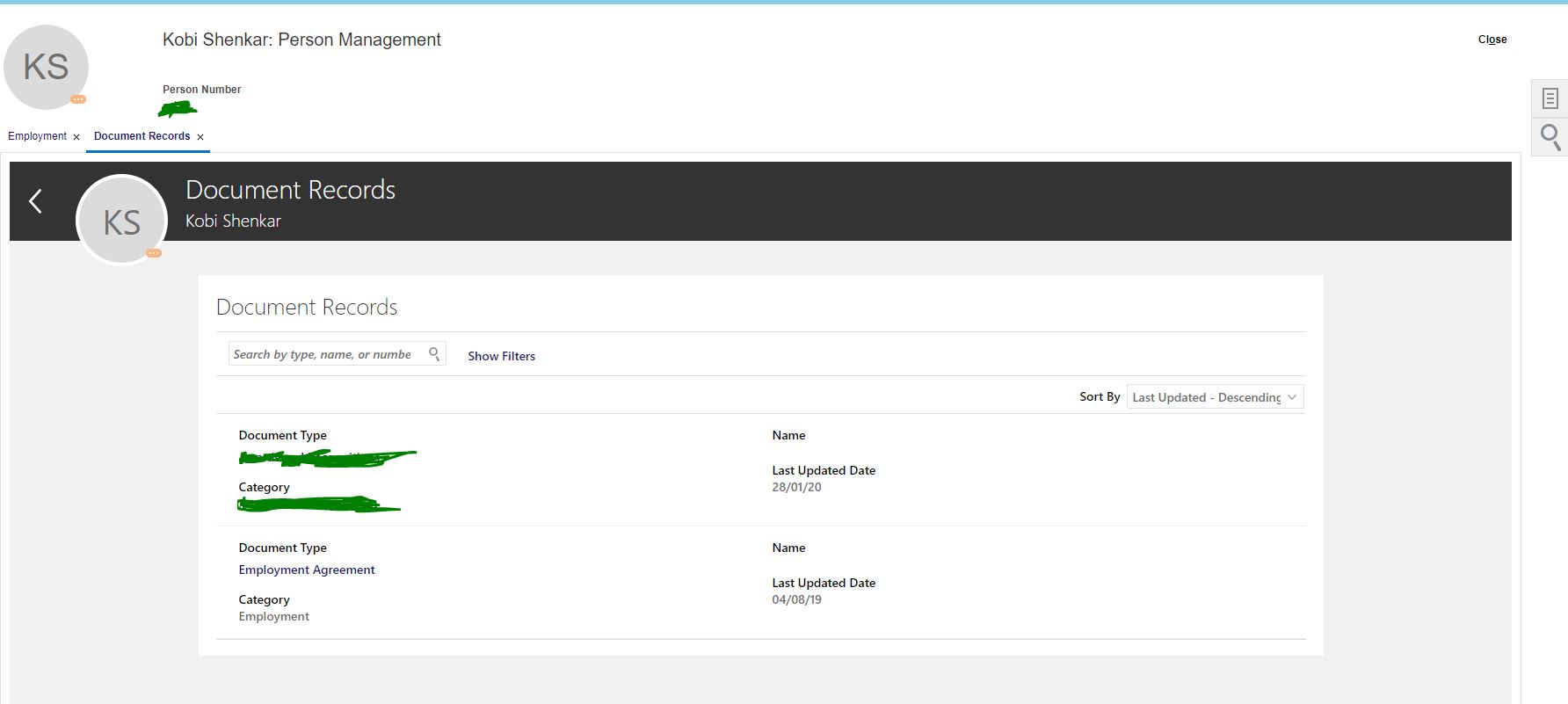 Can't see the add/edit button on document record screen — Cloud ...