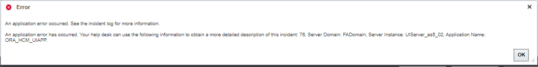 Receiving an error when updating a record — Cloud Customer Connect