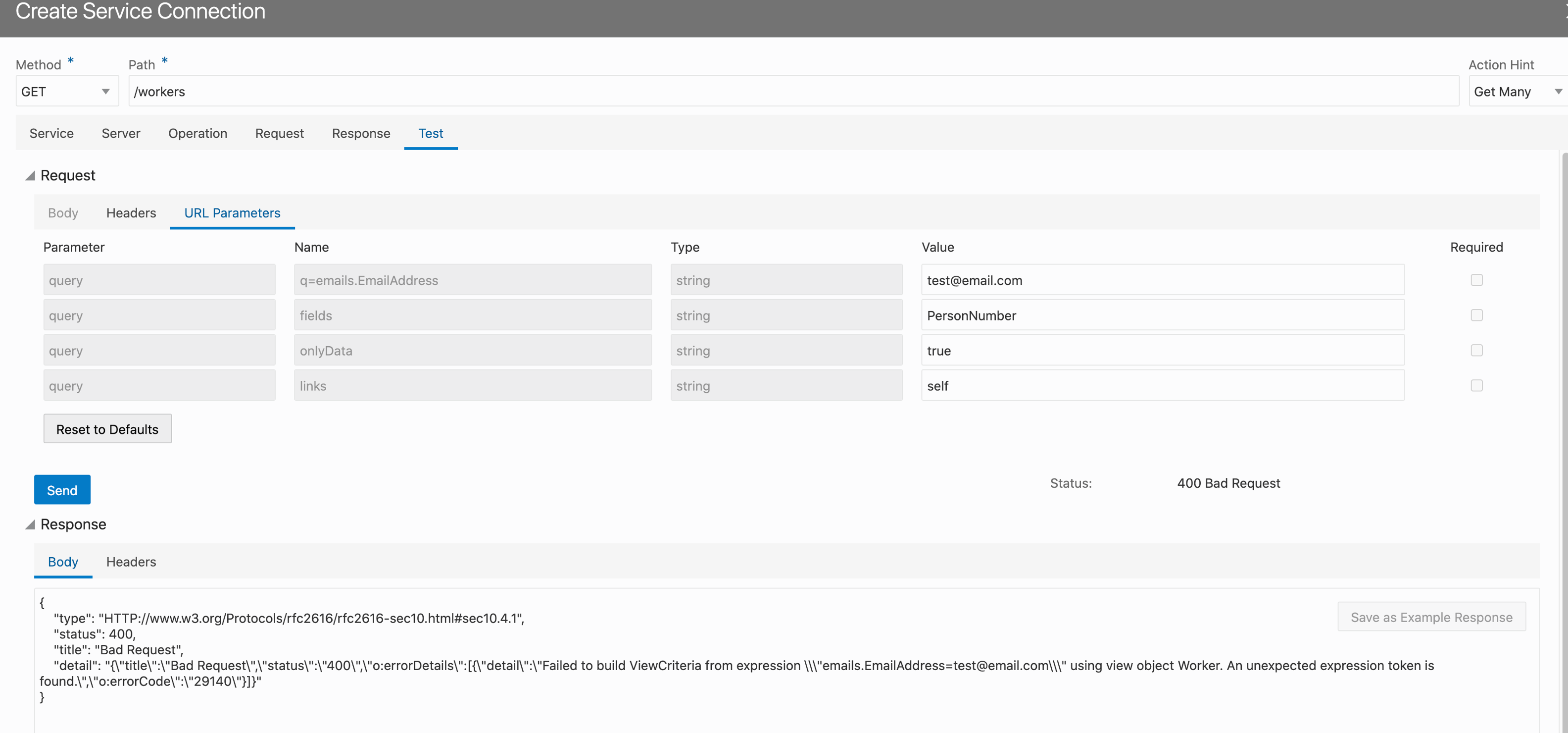 Service Connection - Define by Endpoint - Nested Child Resource ...