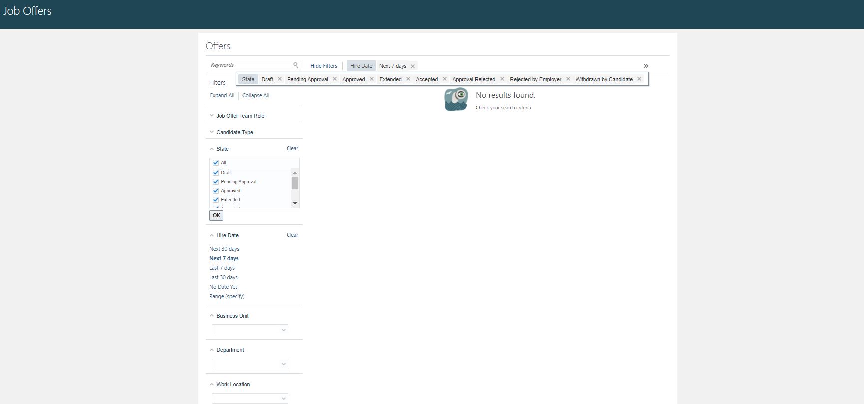 Not Seeing All Job Offers — Cloud Customer Connect