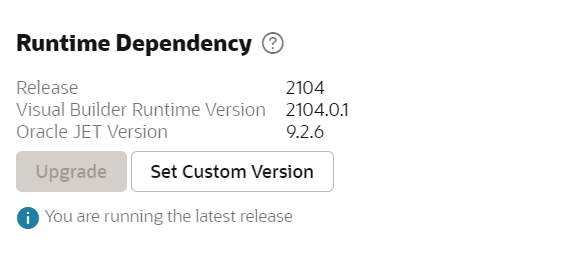After Oracle Jet Update My current Application (DCS Template ) became ...