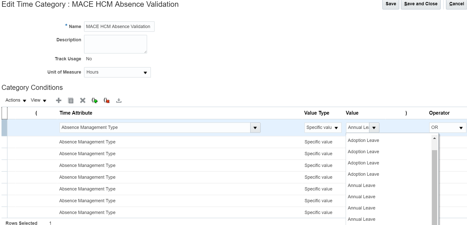 How to handle the same absence type name in time categories — Cloud ...