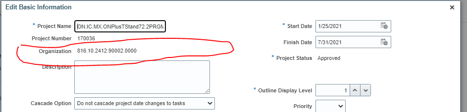 Unable to change the Project Organization in Project — Cloud Customer ...