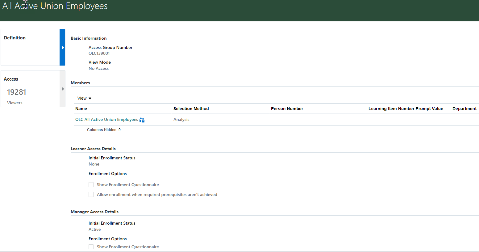 Global Access Group is not working — Cloud Customer Connect