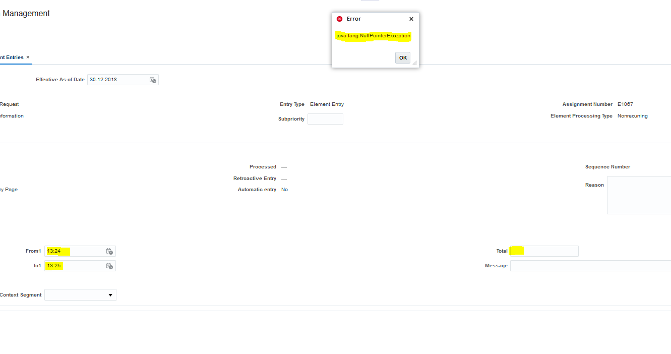 How to deal with element input value UOM Time in the element input ...