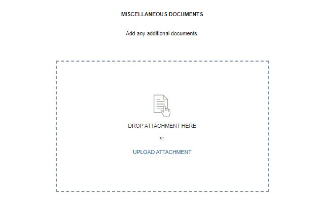 Feasibility to make additional attachment section mandatory while ...
