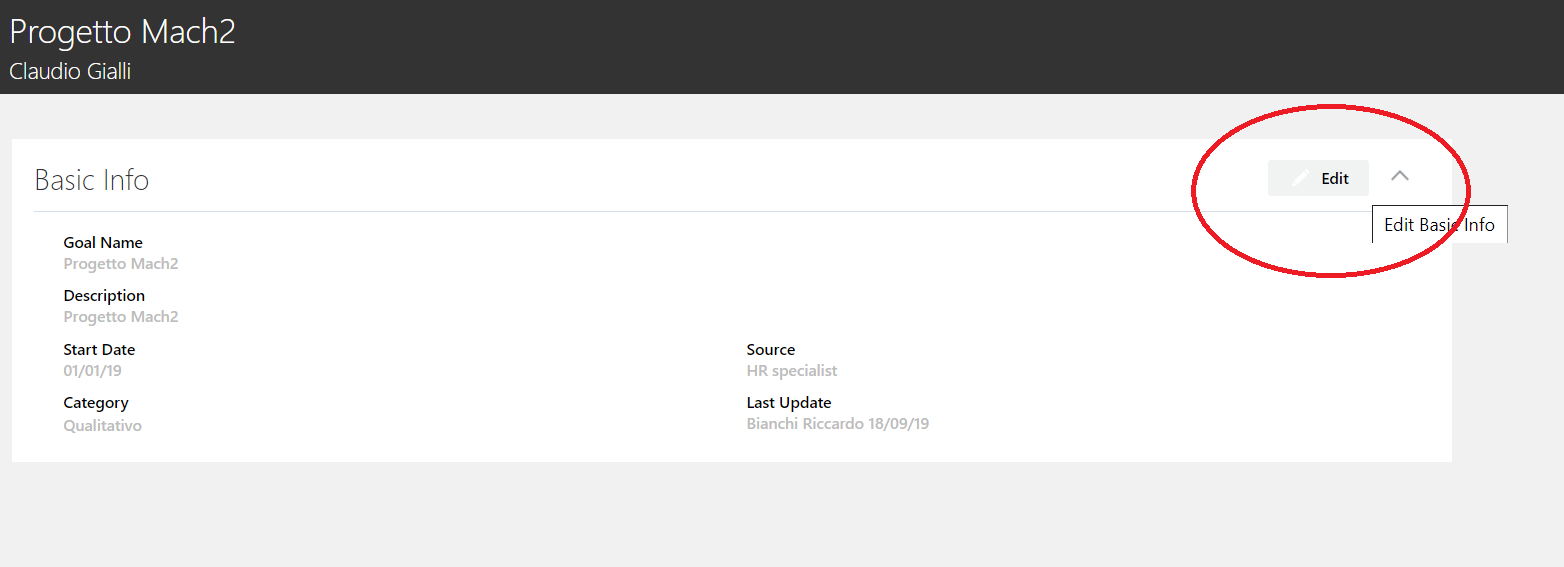 edit button in goal details section performance document — Cloud ...
