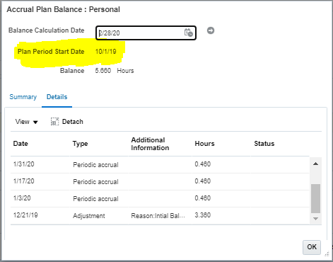 Fetching Plan Period Start Date field in Global Absence Accrual Matrix ...
