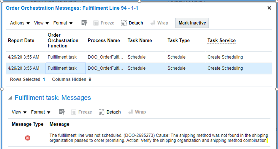 Sales Orders stuck in processing status — Cloud Customer Connect