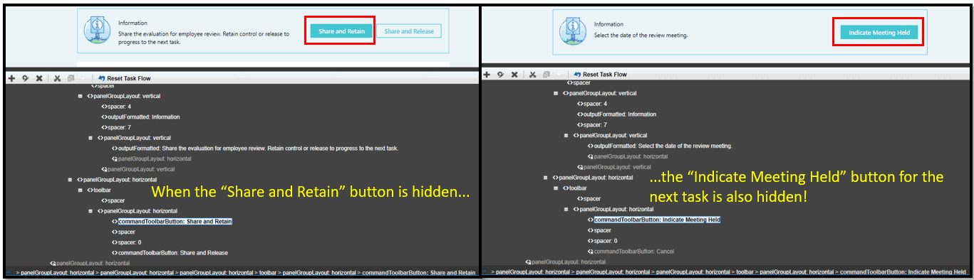 Performance Document - Hide "Share and Retain" button in new UI — Cloud ...
