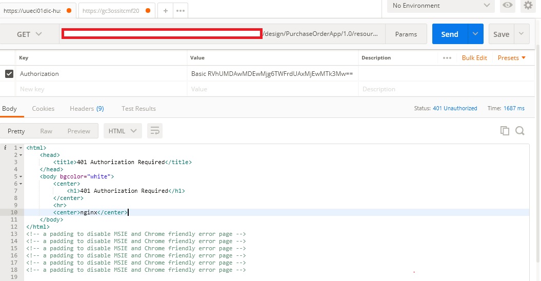 401 Authorization Required Error while calling Business Object REST API ...