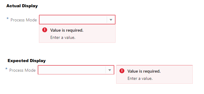 Alignment of the Error message for mandatory field validation — Cloud ...