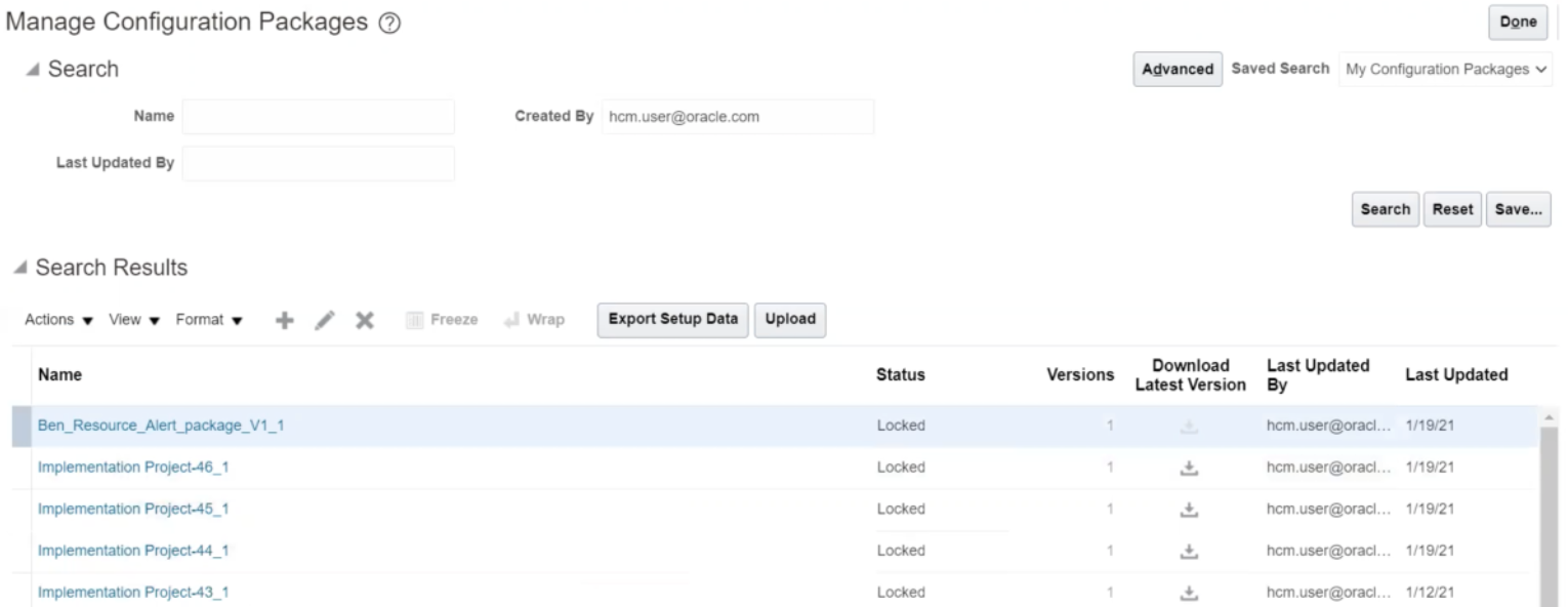 Example Oracle Learning Cloud Resource Alert Digests — Cloud Customer Connect