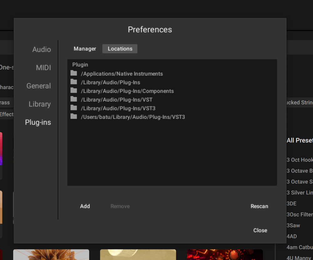 Plugins are not showing up in Komplete Kontrol (macOS) - Community