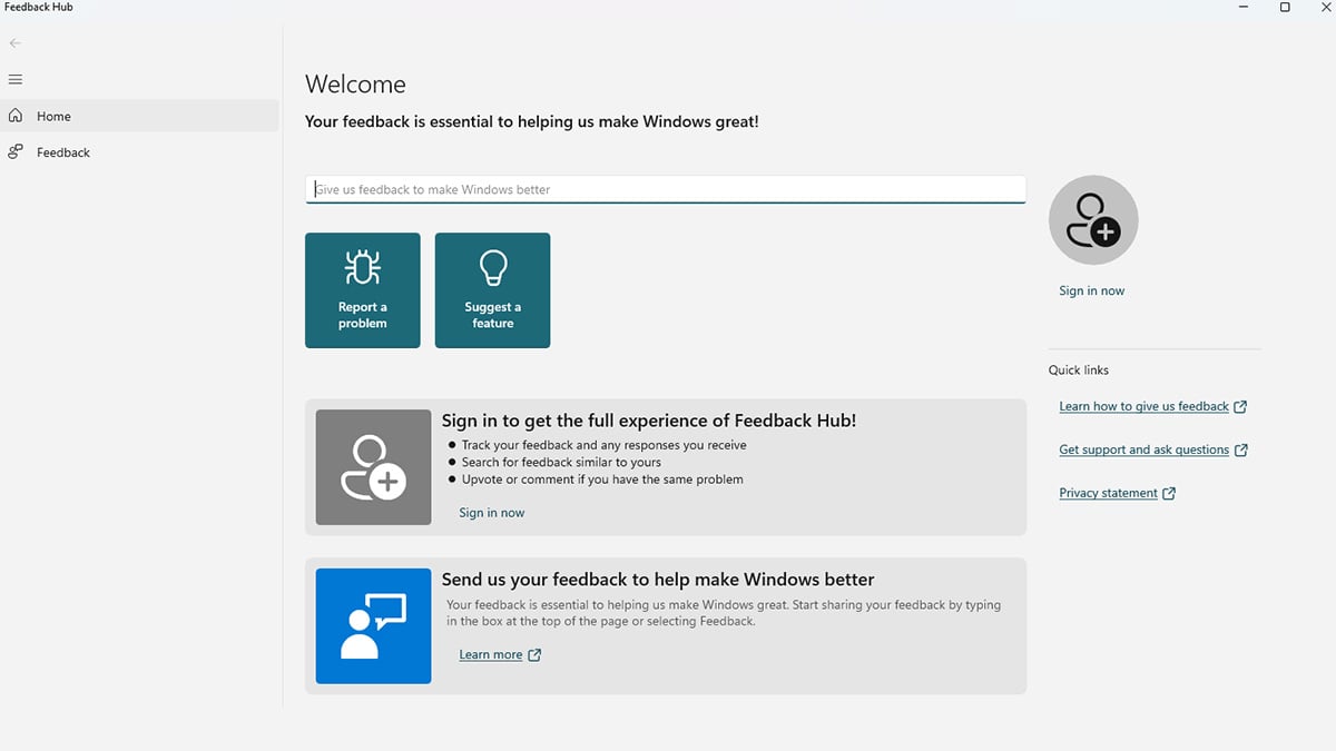 You can share feedback here in Windows 11.jpg