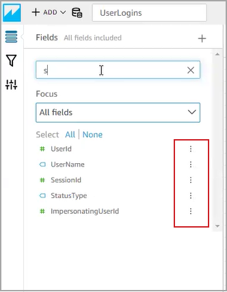 Select the three vertical dot icon beside the query result you want to remove from the report.