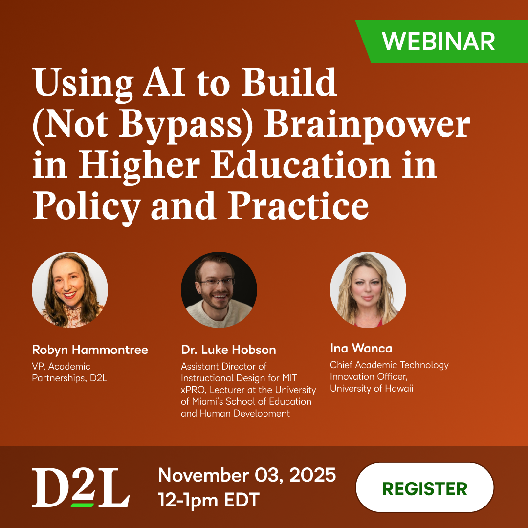 Webinar promotion with date and time information