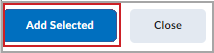 The Add Selected button.