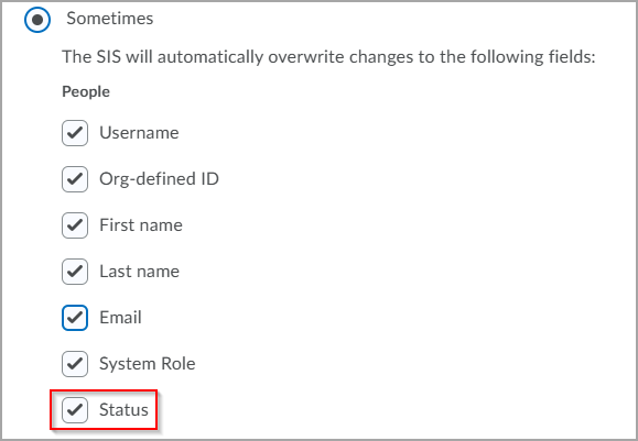 New option prevents IPSIS from changing the active status of a user when a user update record is received.