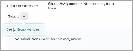 Email Group button removed in Group Assignment Evaluation for groups with no members.