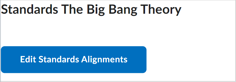 The Edit Standards Alignment option.