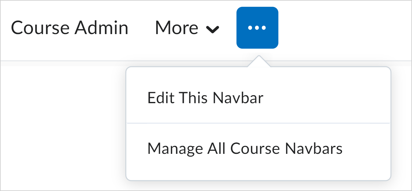 The Actions for Navbar drop-down menu with the Edit This Navbar option.