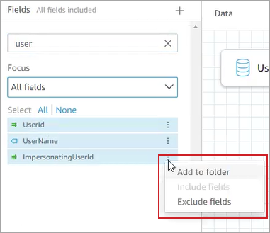 Highlight the set of fields you want to remove, then right-click your mouse and click Exclude fields.