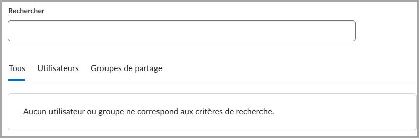 Mise à jour de l'onglet dans la boîte de dialogue Portefeuille électronique pour le partage d'un élément.
