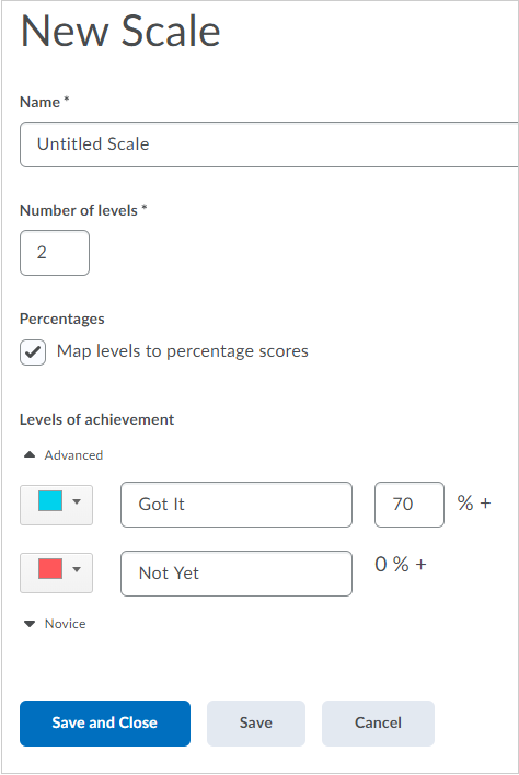 Adding a new scale