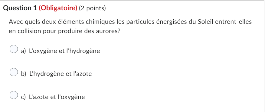 Une question complémentaire s'affiche aux utilisateurs qui répondent au questionnaire.