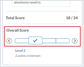 De algehele score in de weergaven Mobiel en Nieuwe opdrachtevaluatie-ervaring