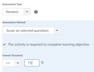 Evaluatieparameters definiëren.