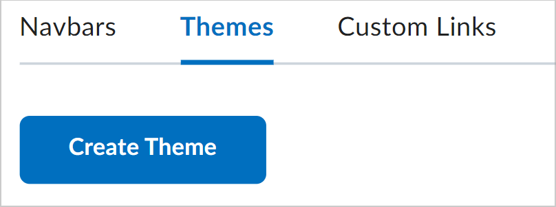 The Create Theme option in the Themes tab.