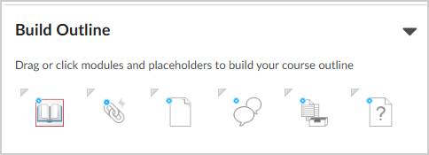 Het gedeelte Overzicht maken in Course Builder™.