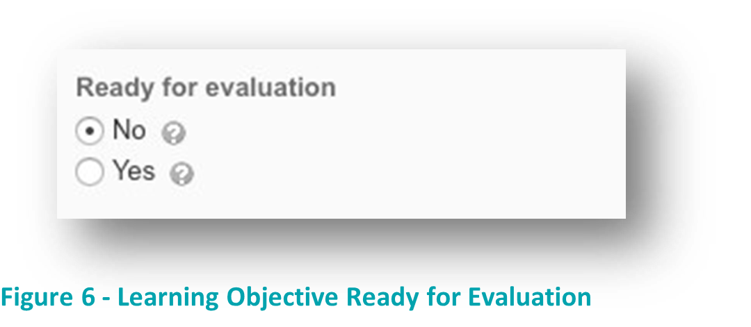 Learning Objective Ready for Evaluation.