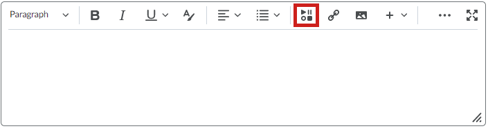 The Insert Stuff icon found in the Brightspace Editor