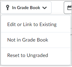 The Grade settings.