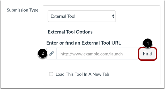 Een opdracht maken in Canvas als een type indiening voor externe tools