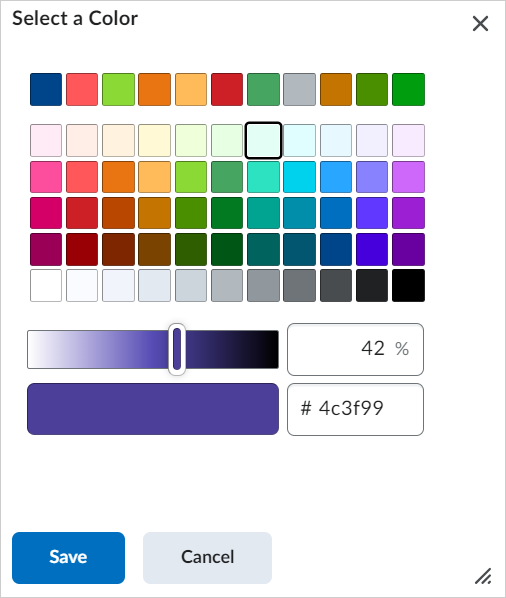 An image of the Select a Color dialog.