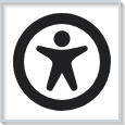 Het pictogram Toegankelijkheidscontrole.