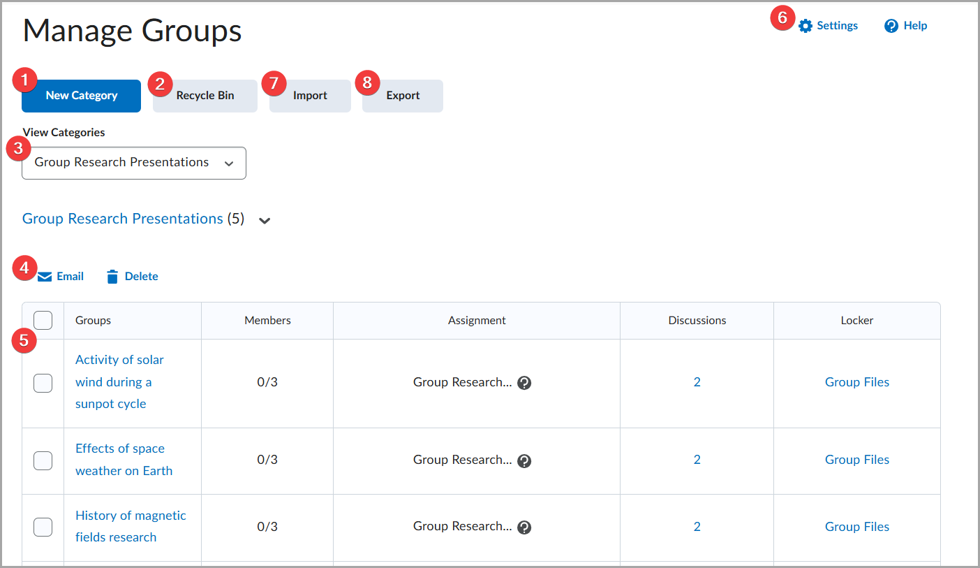 A visual tour of the Groups tool.