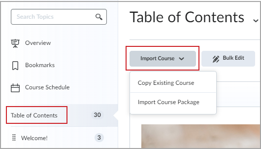 Agregar y organizar el contenido del curso - Brightspace